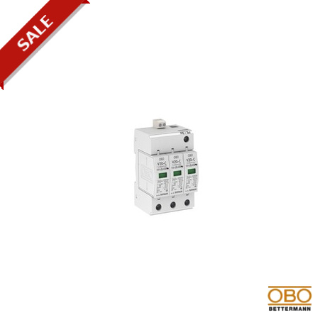 OBO BETTERMANN V20-C 3+FS-280 V20-C 3+FS-280 5094731 OBO BETTERMANN SurgeController V20 3-pole with remote signalling, 280V,
