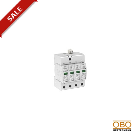 OBO BETTERMANN V20-C 4+FS-280 V20-C 4+FS-280 5094734 OBO BETTERMANN SurgeController V20 4-pole with remote signalling, 280V,