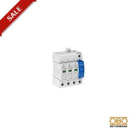 OBO BETTERMANN V20-C 3+NPE+FS V20-C 3+NPE+FS 5094765 OBO BETTERMANN SurgeController V20 3+1 with remote signalling, 280V,