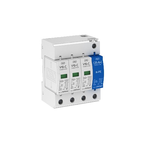 OBO BETTERMANN V10-C 3+NPE V10-C 3+NPE 5094920 OBO BETTERMANN SurgeController V10 3+1 version, 280V,