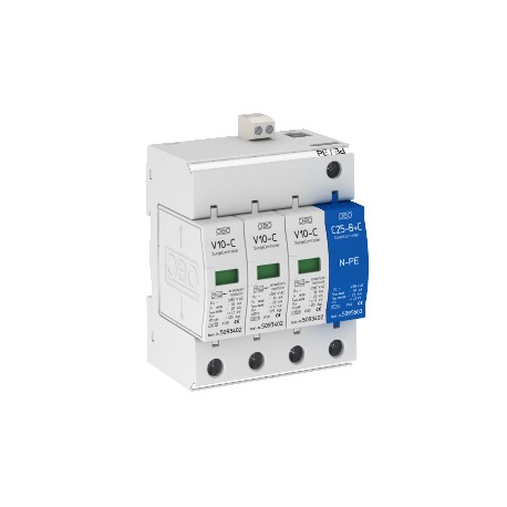 OBO BETTERMANN V10-C 3+NPE+FS V10-C 3+NPE+FS 5094931 OBO BETTERMANN SurgeController V10 3+1 version with FS, 280V,