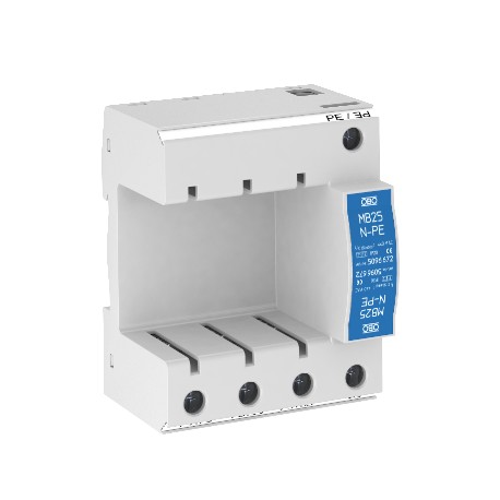 Obo-bettermann MB25-3+NPE OBO BETTERMANN Multibase MB25 3-pole+NPE, Light grey, 7035,