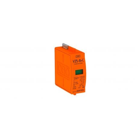 Obo-bettermann V25-B+C 0-280 OBO BETTERMANN CombiController V25 plug-in arrester, 280V,