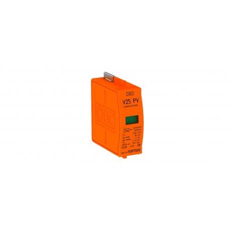 Obo-bettermann V25-B+C 0-450PV OBO BETTERMANN CombiController V25 plug-in arrester f. PV systems, 450V DC,