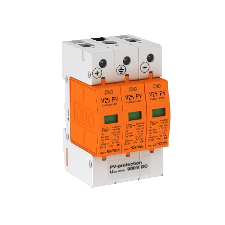 Obo-bettermann V25-B+C 3-PH900 OBO BETTERMANN CombiController V25 three-pole for photovoltaics, 900V,