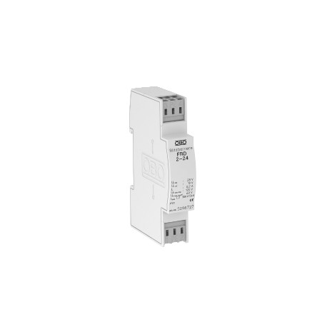 Obo-bettermann FRD 2-24 OBO BETTERMANN Lightning barrier with decoupling resistance, 24V AC,