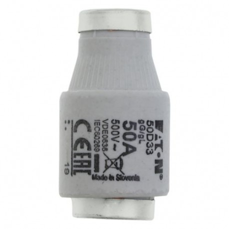 Eaton-moeller FUSE-D3 50A T GL/GG 500VAC E33 EATON ELECTRIC Fuse-link, LV, 50 A, AC 500 V, D3, gL/gG, IEC, time-delay