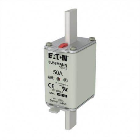 EATON - MOELLER NH FUSE 50A 690V gG SIZE 1 NH FUSE 50A 690V gG SIZE 1 50NHG1B-690 EATON ELECTRIC Fuse-link, LV, 100 A, AC 690V, NH1, gL/gG, IEC, dual i..