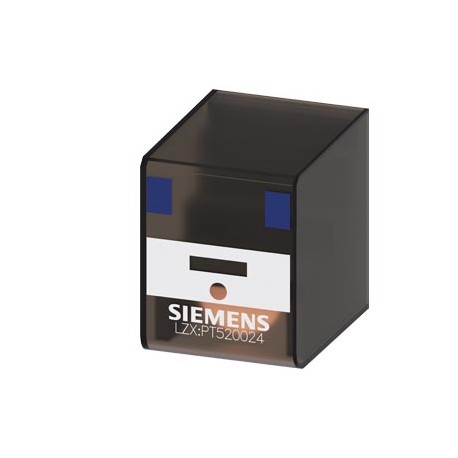 Siemens LZX:PT520024 Plug-in relay 4 changeover contacts, without test bracket 24 V DC, for LZS sockets