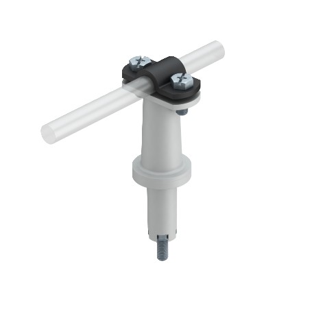 Obo-bettermann 133 A OBO BETTERMANN Roof conductor holder with over-piece, 50mm, Polyamide, PA