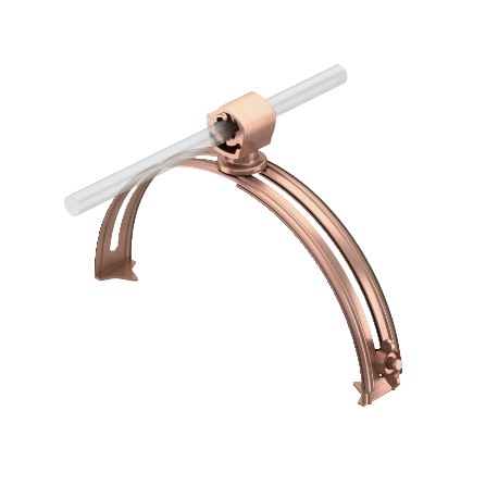 OBO BETTERMANN 132 K-CU 132 K-CU 5202590 OBO BETTERMANN Roof conductor holder for ridge tiles, Copper, Cu