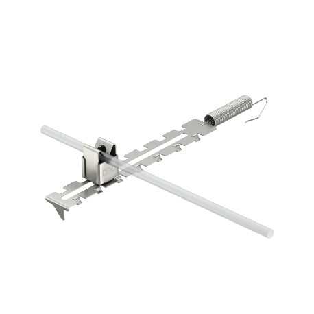 OBO BETTERMANN 132 U 132 U 5203015 OBO BETTERMANN Ridge conductor holder variable length adjustment, Stainless steel, grade 304, ..