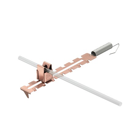 OBO BETTERMANN 132 U-CU 132 U-CU 5203023 OBO BETTERMANN Ridge conductor holder variable length adjustment, Copper-plated, Stainless ..