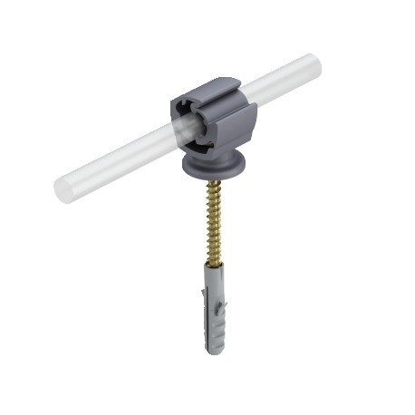 OBO BETTERMANN 177 B-HD30 177 B-HD30 5207878 OBO BETTERMANN Cable fixing device with wood screw, 30mm, Grey, Polyamide, PA