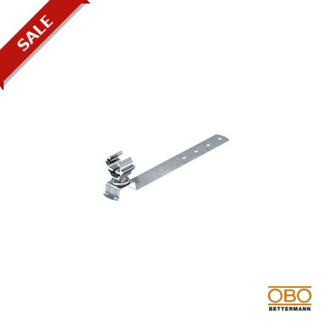 Obo-bettermann 157 FK-VA 230 OBO BETTERMANN Roof conductor holder , Stainless steel, grade 304, VA, 1.4301