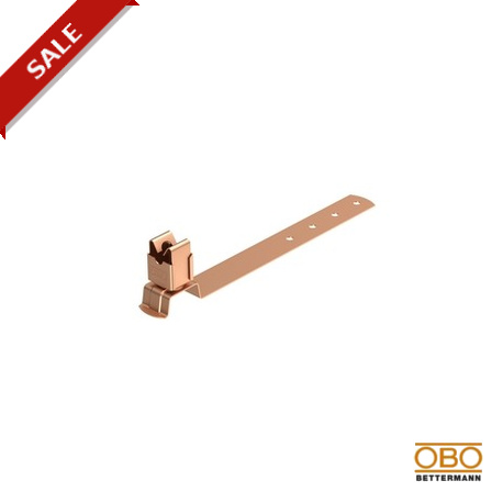 Obo-bettermann 157 F-CU 230 OBO BETTERMANN Roof conductor holder , Copper, Cu