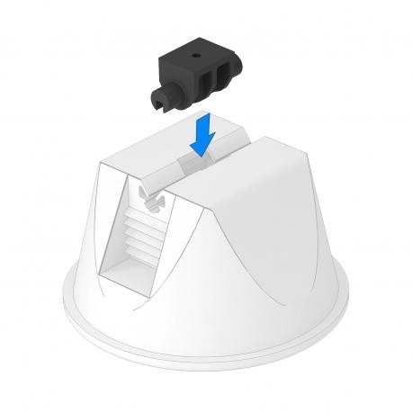 OBO BETTERMANN 165 MBG UH 165 MBG UH 5218882 OBO BETTERMANN Adapter for roof cable holder universal, ø 4mm, Black, Polypropylene, PP