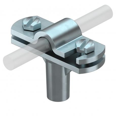 Obo-bettermann 168 8-10 M6 OBO BETTERMANN Cable fixing device for round cable, 8-10mm, Electrogalvanised, DIN 50961..