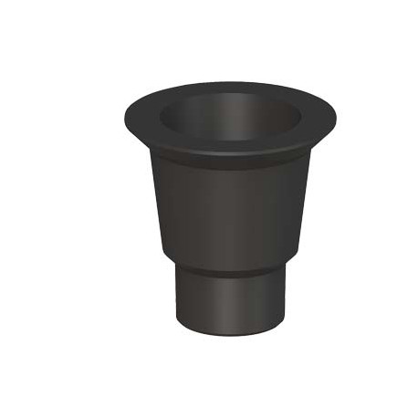 Siemens 8WD5308-0EG Pipe adapter, for mounting on pipes, black, accessories for built-in lamps, with diamete..