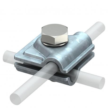 Obo-bettermann 249 8-10 ST OBO BETTERMANN Quick connector vario, Hot-dip galvanised, DIN EN ISO 1461, Steel, St