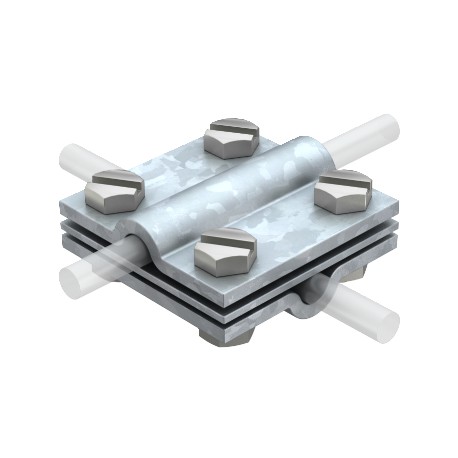 Obo-bettermann 252 8-10 FT OBO BETTERMANN Cross-connectors , 8-10mm, Hot-dip galvanised, DIN EN ISO 1461, Steel, St