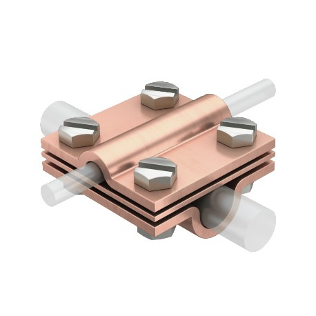 Obo-bettermann 252 8-10X16 CU OBO BETTERMANN Cross-connectors , 8-10mm, Copper, Cu