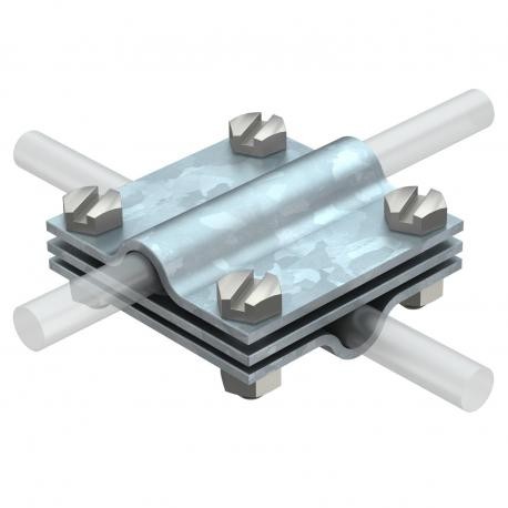 OBO BETTERMANN 254 DIN 8-10 FT 254 DIN 8-10 FT 5314038 OBO BETTERMANN Cross-connectors , 8-10mm, Hot-dip galvanised, DIN EN ISO 1461, Steel..