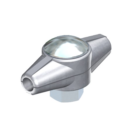 OBO BETTERMANN 239 239 5329078 OBO BETTERMANN Connector , 8mm, Electrogalvanised, DIN 50961, Die-cast zinc, Zn
