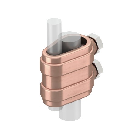 Obo-bettermann 223 O DIN MS OBO BETTERMANN Separating piece open, 8-10mmx16, Copper-plated, Die-cast zinc, Zn