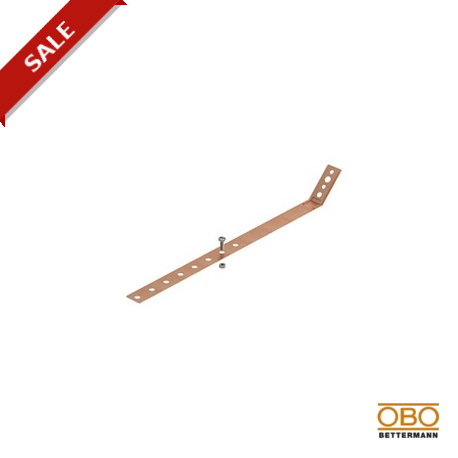 OBO BETTERMANN 301 V-CU 301 V-CU 5350883 OBO BETTERMANN Downspout clip adjustable, 420mm, Copper, Cu