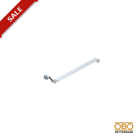 OBO BETTERMANN 301 S-100 301 S-100 5351057 OBO BETTERMANN Downspout clip with beading, 100mm, Strip-galvanised, DIN EN 10147, Steel, ..