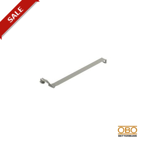 OBO BETTERMANN 301 S-VA-100 301 S-VA-100 5351251 OBO BETTERMANN Downspout clip with beading, 100mm, Stainless steel, grade 304, VA, 1.43..