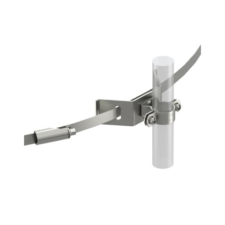 Obo-bettermann isCon HS VA OBO BETTERMANN Cable bracket with tight.strap for isCon cable, ø 23mm, Black, Stainless ..