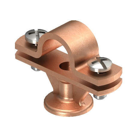 Obo-bettermann 113 ZN-16 OBO BETTERMANN Rod holder , 16mm, Copper-plated, Die-cast zinc, Zn