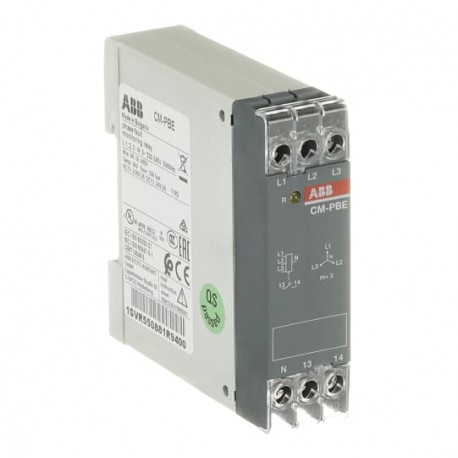 Abb 1SVR550881R9400 CM-PBE Phase loss monitoring relay 1n/o, L1,2,3-N 220-240VAC