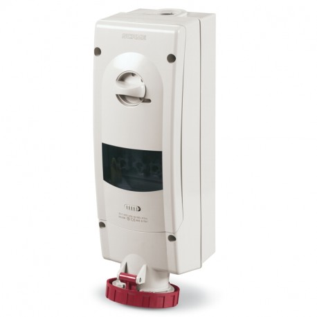 Scame 563.6386 INTERLOCKED SOCKET 3P+E IP67 63A 6h