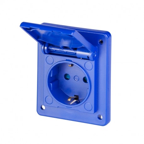 Scame 570.4062 FLUSH-MOUNTING SOCKET 2P+E 16A 250V AC