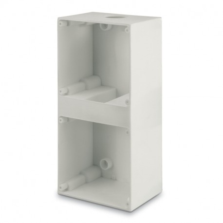 Scame 572.0322 SURFACE MOUNTING BOX WITH 2 OMNIA CUTOUT