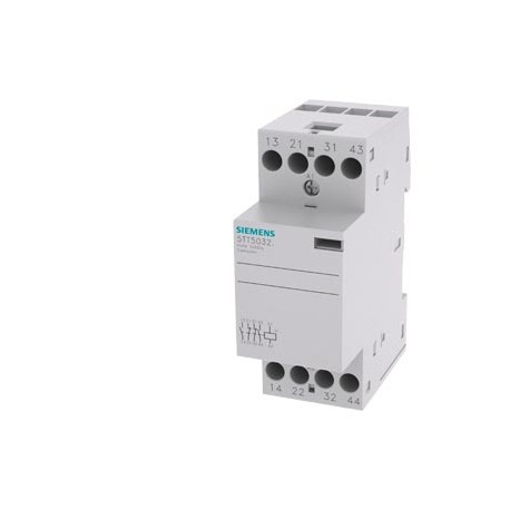 SIEMENS 5TT5832-0 5TT5832-0 SIEMENS INSTA contactor with 2 NO contact and 2 NC contacts Contact for 230 V AC, 400 V 25 A Contr..