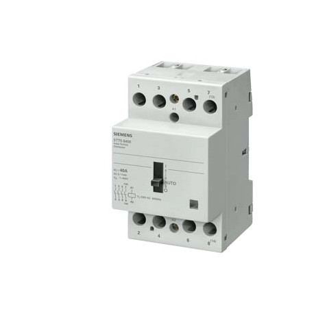 SIEMENS 5TT5840-6 5TT5840-6 SIEMENS INSTA contactor 0/1-automatic with 4 NO contacts Contact for 230 V AC, 400V 40A Control 23..