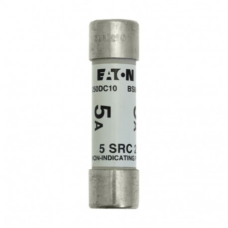 Eaton-moeller 5Amp 250V dc TRACTION FUSE EATON ELECTRIC Fuse-link, high speed, 5 A, DC 250 V, 21 x 76 mm, BS