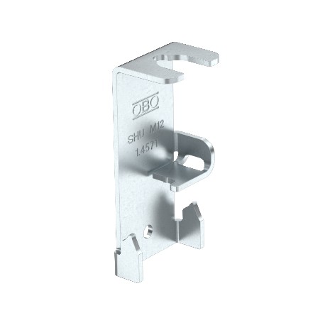 Obo-bettermann SHU M12 FS OBO BETTERMANN Side holder, universal , 75x36x2, Strip-galvanised, DIN EN 10147, Steel, St