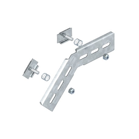 Obo-bettermann MW 45 SL10 FT OBO BETTERMANN 45° installation angle for C-mesh cable tray, 178x103, Hot-dip galvanis..