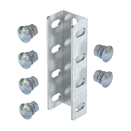 OBO BETTERMANN VUS 7 FT VUS 7 FT 6018378 OBO BETTERMANN U support connector including truss-head bolts, 200x61, Hot-dip galvanised, ..