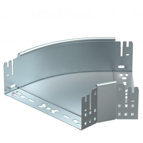 OBO BETTERMANN RBM 45 130 FS RBM 45 130 FS 6041754 OBO BETTERMANN 45° bend with quick connector, 110x300, Strip-galvanised, DIN EN 10147,..
