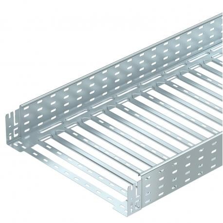 OBO BETTERMANN MKSM 150 FS MKSM 150 FS 6059166 OBO BETTERMANN Cable tray MKSM perforated with quick connector, 110x500x3050, Strip-galv..