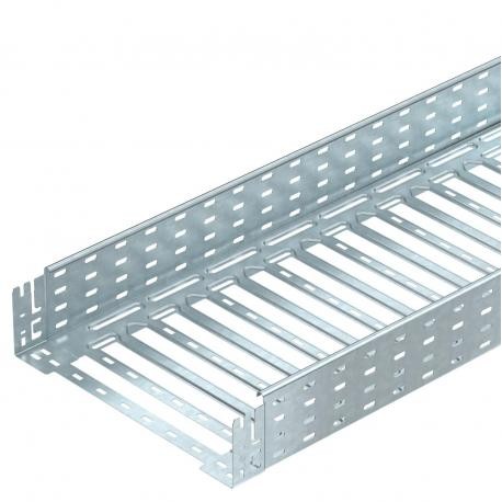 Obo-bettermann MKSM 140 FT OBO BETTERMANN Cable tray MKSM perforated with quick connector, 110x400x3050, Hot-dip ga..