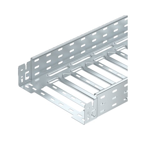 Obo-bettermann SKSM 840 FS OBO BETTERMANN Cable tray SKSM perforated with quick connector, 85x400x3050, Strip-galva..