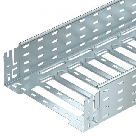 Obo-bettermann SKSM 160 FS OBO BETTERMANN Cable tray SKSM perforated with quick connector, 110x600x3050, Strip-galv..
