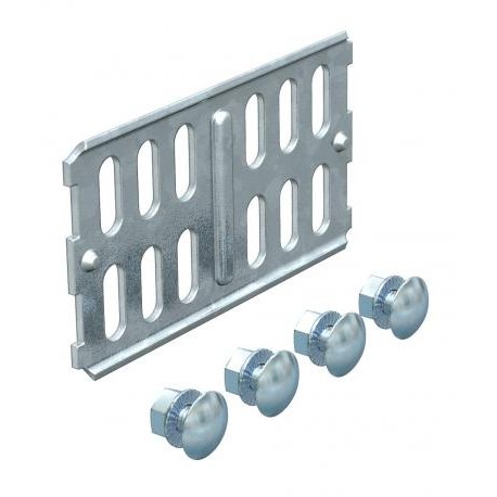 Obo-bettermann RLVK 60 FS OBO BETTERMANN Straight connector for cable tray, 60x100, Strip-galvanised, DIN EN 10147,..